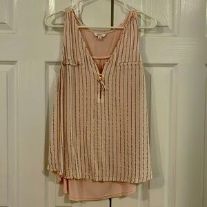 Sleeveless Blush Pink Blouse